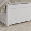 AFI King White Wood Platform Bed Storage with Headboard