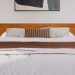 AFI King Light Toffee Wood Platform Bed Storage with Headboard