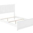 AFI Furnishings Full White Wood Bed Frame with Headboard
