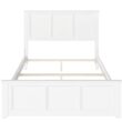 AFI Furnishings Full White Wood Bed Frame with Headboard