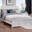 AFI Furnishings Full White Wood Bed Frame with Headboard