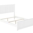 AFI Furnishings Full White Wood Bed Frame with Headboard