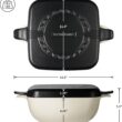 Tramontina Cultura 2-in-1 Enameled Cast Iron Dutch Oven Pot with Reversible Lid Griddle and Trivet, Oven Safe 6.5-Quart Multi-Cooker, Gardenia White