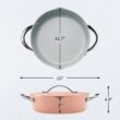 Tramontina Fiora 4.25-Quart Multipurpose Ceramic Non Stick Cooking Pan with Lid, Spanish Villa