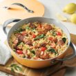 Tramontina Fiora 4.25-Quart Multipurpose Ceramic Non Stick Cooking Pan with Lid, Marigold