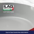 Tramontina Fiora 4.25-Quart Multipurpose Ceramic Non Stick Cooking Pan with Lid, Merlot