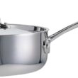 Tramontina Utsava Tri-Ply Clad Stainless Steel 2.9-Quart Saute Pan with Lid and Ceramic Non Stick Interior, Induction-Ready Cooking Pan
