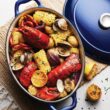 Tramontina Bestow Enameled Cast Iron Oval Dutch Oven Pot with Lid, Large 7-quart, Blue
