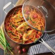 Tramontina Tri-Ply Clad Stainless Steel 6-Quart Saute Pan with Glass Lid, Induction-Ready Cooking Pan, Dishwasher-Safe, NSF-Certified