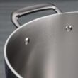 Tramontina Tri-Ply Clad Stainless Steel 6-Quart Saute Pan with Glass Lid, Induction-Ready Cooking Pan, Dishwasher-Safe, NSF-Certified