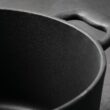 Tramontina Bestow Enameled Cast Iron Dutch Oven Pot with Lid, Round 5.5-quart, Matte Black with Gold Knob