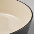 Tramontina Bestow Enameled Cast Iron Dutch Oven Pot with Lid, Round 5.5-quart, Smoke (Gold Knob)