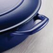 Tramontina Enameled Cast Iron Dutch Oven Pot with Lid, Round 6.5-quart, Blue