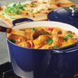 Tramontina Enameled Cast Iron Dutch Oven Pot with Lid, Round 6.5-quart, Blue