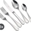 Tramontina 45 Piece Silverware Set - Firenze Utensils Set