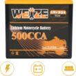 Weize Lithium YTX14-BS, Group 14, 500A LiFePO4 Motorcycle Battery, 12V 5AH ATV, UTV, Jet Ski, 4 Wheeler, Snowmobile, Personal Watercraft, Seadoo, Polaris, Generator and Riding Lawn Mower Battery