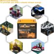 Weize Lithium YTX14-BS, Group 14, 500A LiFePO4 Motorcycle Battery, 12V 5AH ATV, UTV, Jet Ski, 4 Wheeler, Snowmobile, Personal Watercraft, Seadoo, Polaris, Generator and Riding Lawn Mower Battery
