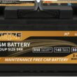 Weize Platinum AGM Battery BCI Group 94R - 12v 80ah H7 Size 94R Automotive Battery, 140RC, 850CCA, 36 Months Warranty, Dimensions 12.4