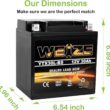 Weize YTX30L-BS Battery Replacement Yuasa YIX30L Motorcycle Battery - Factory Sealed - Maintenance Free - High Performance ETX30L BS For Harley Davidson Polaris Sportsman