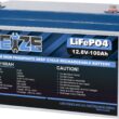 Weize 12V 100Ah TM LiFePO4 Battery Group 31, 120A BMS Low-Temp Protection Deep Cycle Lithium Battery 500A/3S Peak Discharge for Trolling Motor, RV, Solar, Marine
