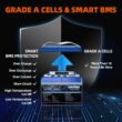 Weize 12V 100Ah TM LiFePO4 Battery Group 31, 120A BMS Low-Temp Protection Deep Cycle Lithium Battery 500A/3S Peak Discharge for Trolling Motor, RV, Solar, Marine