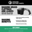 Genuine Factory Parts Original Equipment 42 in. and 46 in. Double Bagger for Troy-Bilt and Craftsman Zero-Turn Lawn Mowers (2019 and After) 19B70054GFP