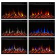 Real Flame 49-in W White Free standing Fan-forced Flat Wall Electric Fireplace with Remote Control Included
