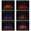 Real Flame 23.375-in W Black Free standing Fan-forced Corner or Flat Wall Electric Fireplace with Remote Control Included