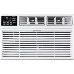 Whirlpool Supplemental Heat Capability 10000-BTU 450-sq ft 230-Volt White Through-the-Wall Air Conditioner with Heater with Remote