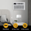 Whirlpool Supplemental Heat Capability 12000-BTU 550-sq ft 230-Volt White Through-the-Wall Air Conditioner with Heater with Remote