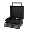 Blackstone 17-in Culinary Omnivore Tabletop Griddle with Hood 267-Sq. in Black Powder Coat Portable Liquid propane Grill