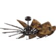 Progress Lighting Springer 52-in Architectural Bronze with Distressed Walnut Blades Ceiling Fan Light Kit Compatible and Remote Control Included 12 -Blade