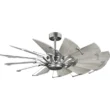 Progress Lighting Springer 52-in Antique Nickel with White Barnwood Blades Ceiling Fan Light Kit Compatible and Remote Control Included 12 -Blade