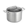 Tramontina Tri-Ply Clad Stainless Steel 8-Quart Stock Pot with Glass Lid, Induction-Ready Pasta Pot, Dishwasher-Safe, NSF-Certified