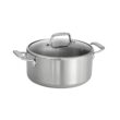 Tramontina Tri-Ply Clad Stainless Steel 5-Quart Dutch Oven Pot with Glass Lid, Induction-Ready, Dishwasher-Safe, NSF-Certified