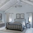 Progress Lighting Springer 52-in Antique Nickel with White Barnwood Blades Ceiling Fan Light Kit Compatible and Remote Control Included 12 -Blade