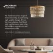 Progress Lighting Springer 52-in Architectural Bronze with Distressed Walnut Blades Ceiling Fan Light Kit Compatible and Remote Control Included 12 -Blade