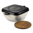 Tramontina Cultura 2-in-1 Enameled Cast Iron Dutch Oven Pot with Reversible Lid Griddle and Trivet, Oven Safe 6.5-Quart Multi-Cooker, Gardenia White