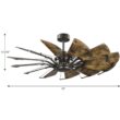 Progress Lighting Springer 52-in Architectural Bronze with Distressed Walnut Blades Ceiling Fan Light Kit Compatible and Remote Control Included 12 -Blade