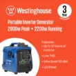 Westinghouse iGen2800c Recoil Start 2800 -Watt Single Fuel (Gasoline) Inverter Generator