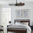 Progress Lighting Springer 52-in Architectural Bronze with Distressed Walnut Blades Ceiling Fan Light Kit Compatible and Remote Control Included 12 -Blade