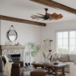 Progress Lighting Springer 52-in Architectural Bronze with Distressed Walnut Blades Ceiling Fan Light Kit Compatible and Remote Control Included 12 -Blade