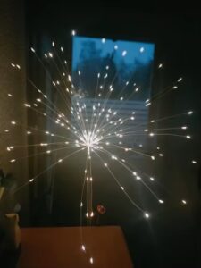 Solar-Powered Waterproof Firework Garden Lights With Remote Control & 8 Lighting Modes