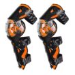 Motorcycle Motocross Knee Pads – Red Protective Knee Guards for Riding Safety