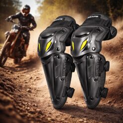 Motorcycle Knee and Elbow Protective Gear Set – Ventilated Pads for Motocross & Outdoor Riding