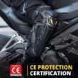Motorcycle Knee and Elbow Protective Gear Set – Ventilated Pads for Motocross & Outdoor Riding