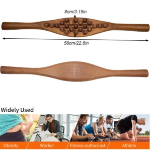 Wood Therapy Massage Roller Set – Wooden Maderoterapia Tool for Body Sculpting & Lymphatic Drainage Massage