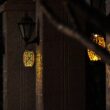 Hanging Solar Lantern Outdoor – Waterproof Metal Solar Garden Light with Handle for Patio & Pathway