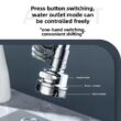 Pull-Out Faucet Sprayer Extension with 3 Spray Modes – Splash-Proof Kitchen Sink Faucet Attachment