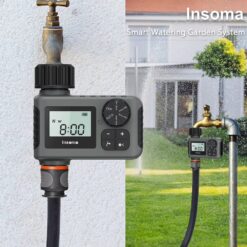 Insoma Automatic Water Timer – Smart Garden Irrigation Sprinkler Timer with LCD Display (IPX7)
